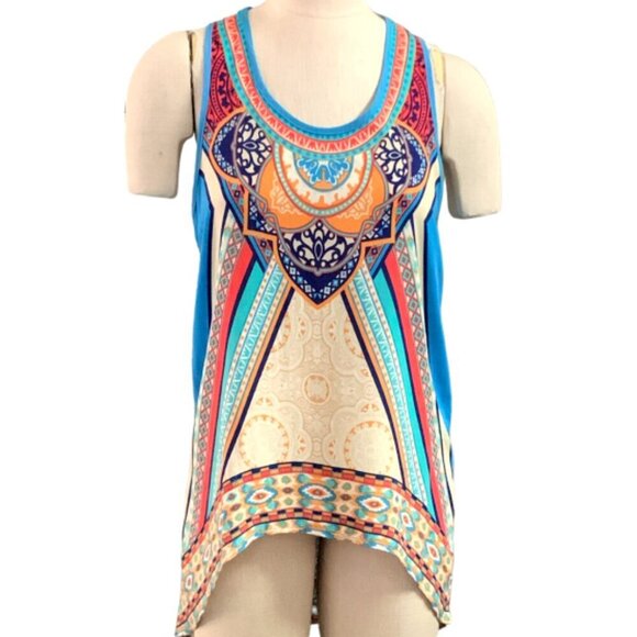 Flying Tomato Tank Top Asymmetric Hem Sz M #95J - Picture 1 of 7